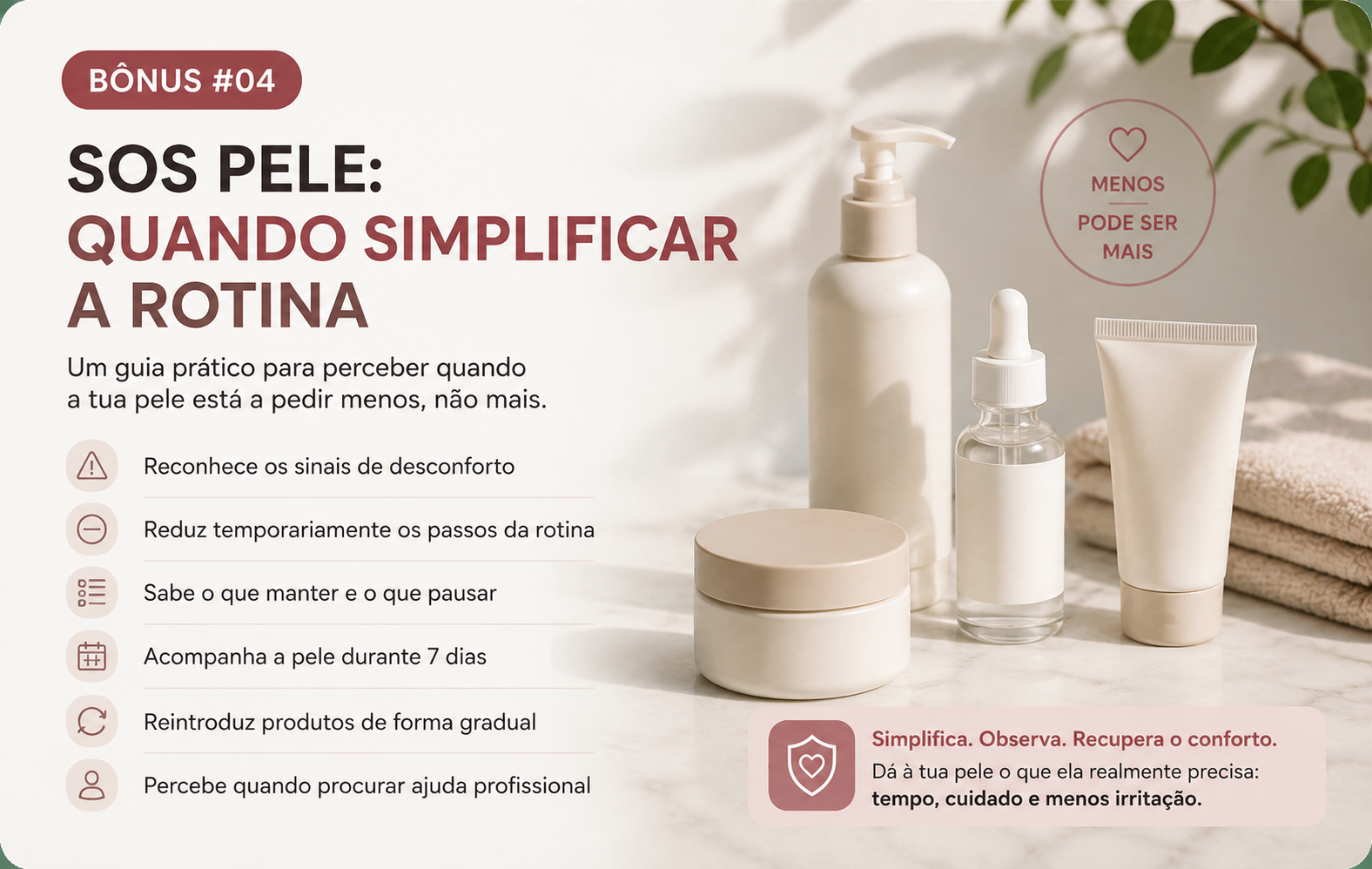 Mockup do guia SOS Pele